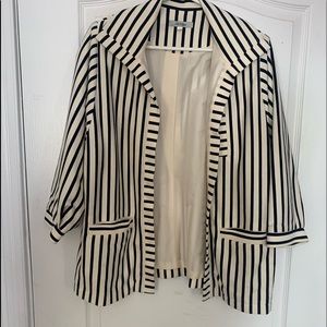 Cream and blue blazer